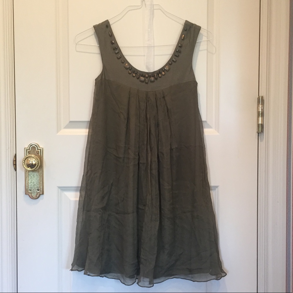 Cynthia Steffe silk dress with studs-size 0 NWOT